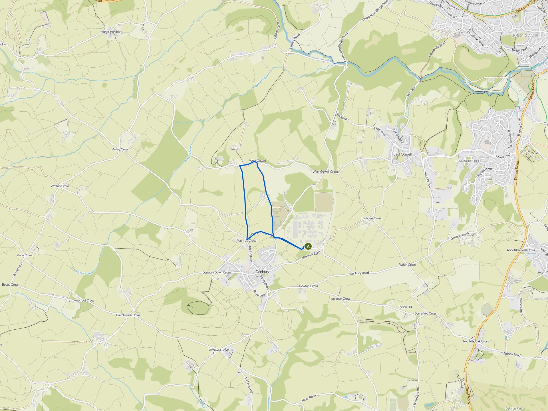 Easy hikes and walks around Denbury & Torbryan | Komoot